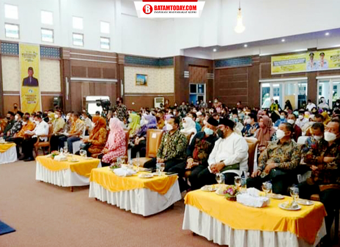 Para pejabat Pemkab Karimun dan Provinsi Kepri serta para undangan pembukaan Musrenbang Kabupaten Karimun tahun 2022